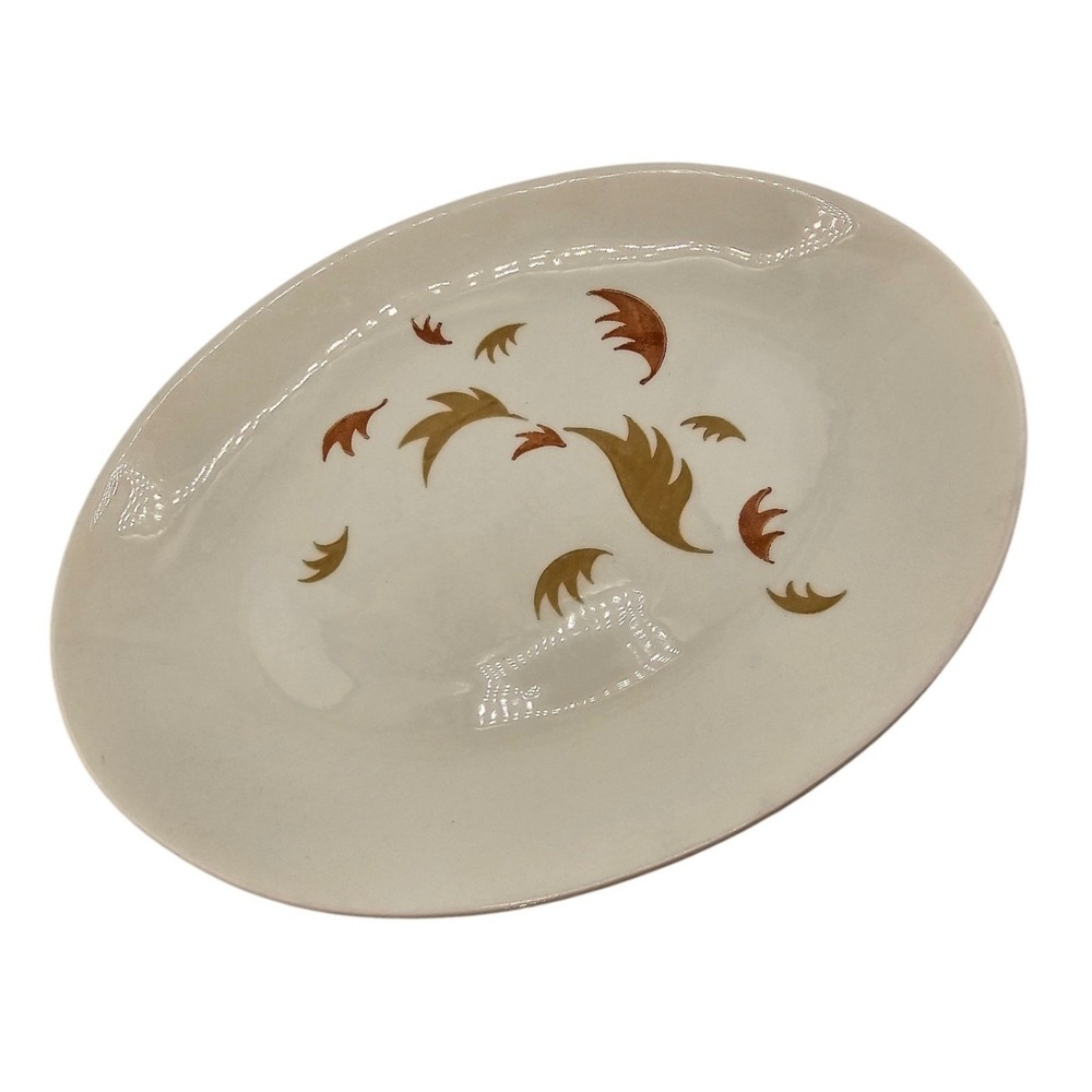 Vintage Leaf Melody Platter, Mid-Century MCM Royal China Serving Mid-Century‎